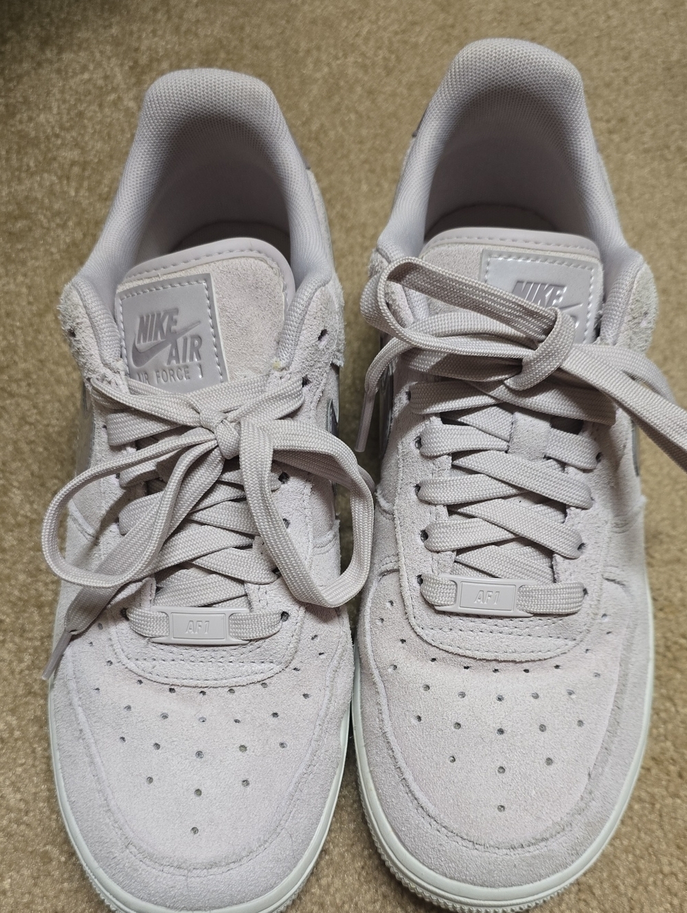 Nike Air Force 1 Suede Sneakers in Light Purple